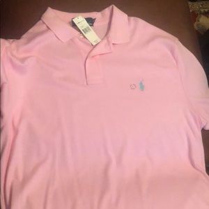 Large pink Polo shirt